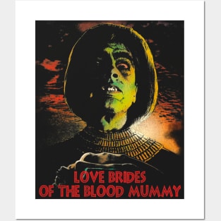 Love Brides of the Blood Mummy / Retro 70s Cult Horror Movie Posters and Art